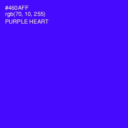 #460AFF - Purple Heart Color Image